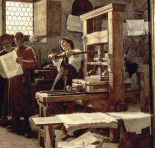 LIBRO Con el invento de la imprenta por Gutenberg en 1440