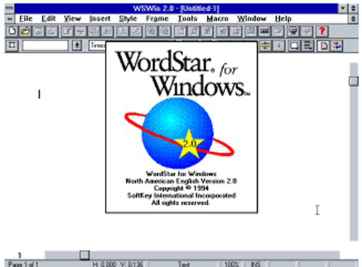 Aparece el Wordstar