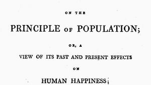 An Essay on the Principie of Population...