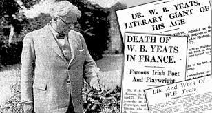 Yeats dies at height of fame