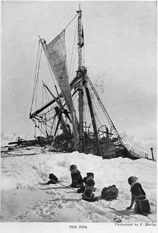 Finaly their ship broke.