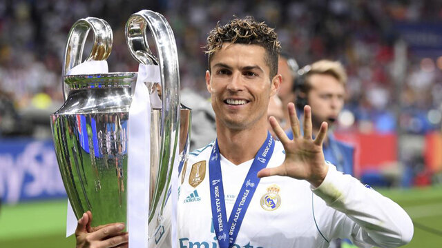 Cristiano gana su 5 champion con el Madrid