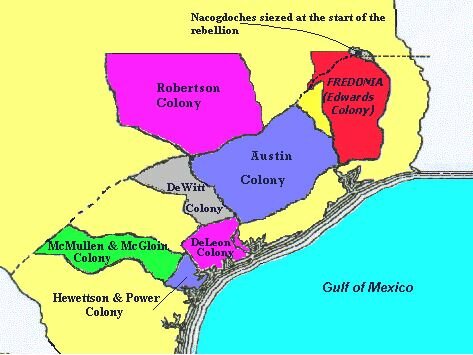 Stephen F Austin returned to his colony in August 1824.