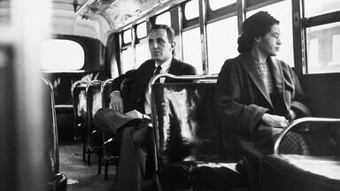Rosa Parks refusal to give up her seat on the bus.