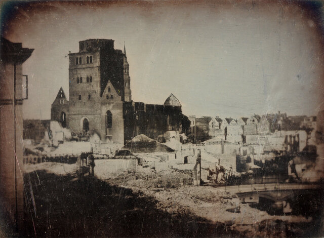 Photographies de l'incendie de Hambourg par Hermann Biow