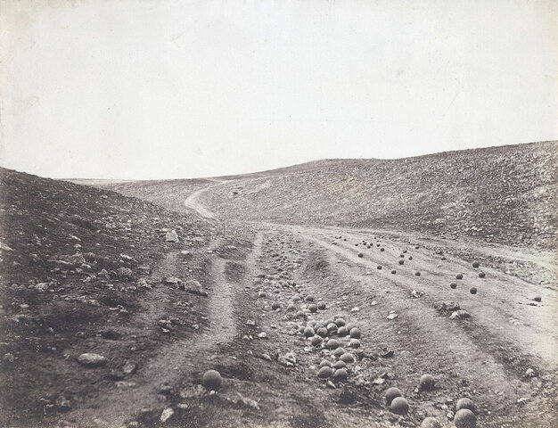 La vallée de l'ombre de la mort par Roger Fenton