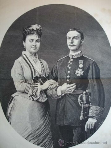 Alfonso XII se casa con María de las Mercedes de Orleans, que fallece meses más tarde.