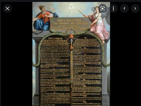 The Declaration of the Rights of Man issued.