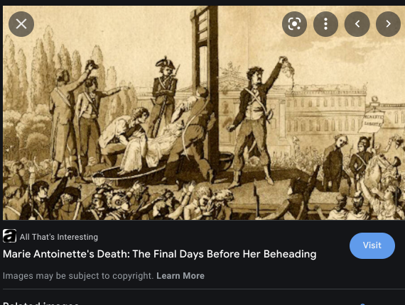 Execution of Marie Antoinette.