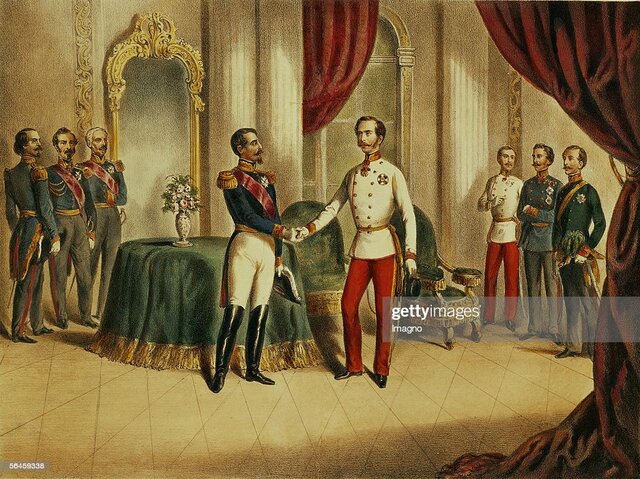 Podpis pogodbe v Villafranci