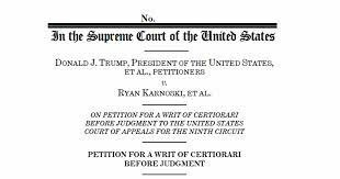 EUA: Writ of cerciotari