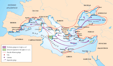 Comienzo de la colonización Griega de occidente