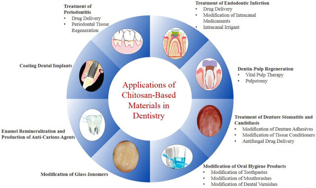 Uso de quitosano en aplicaciones dentales