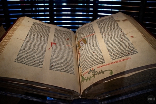 Guttenberg bible is printed
