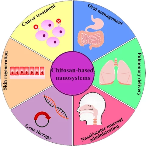 Uso del quitosano como mecanismo para distribución de medicina