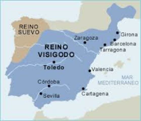 Toledo es converteix en capital del regne visigòtic