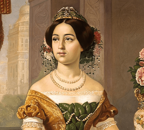 Esposa de Santa Anna salé de México.