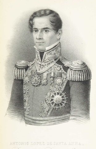 Santa Anna traslada su campamento a las lomas del Herrador.