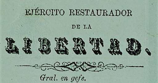 Se hace el Plan Restaurador de la Libertad.