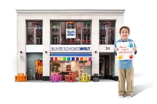 ÖFFNEN VON BUNTE SCHOKOWELT IN BERLIN