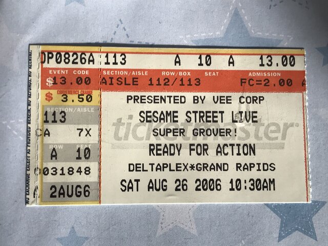Went to see Seasame Street Live.