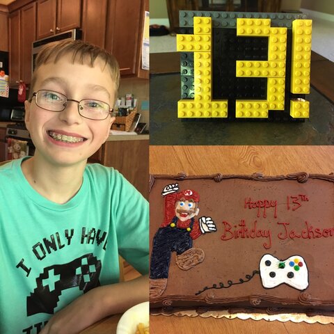 Officially a teenager.