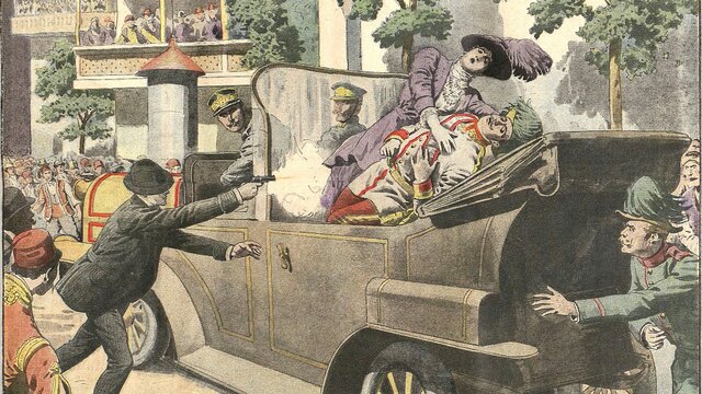 The assassination of Archduke Franz Ferdinand.