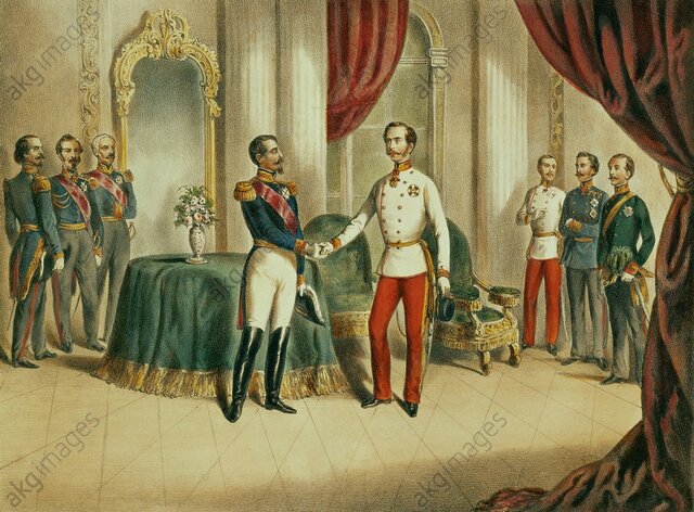 Podpis pogodbe v Villafranci