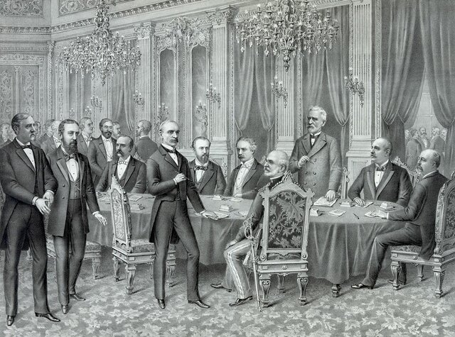 Paz de París: derrota española (pérdida de Cuba, Filipinas y Puerto Rico)