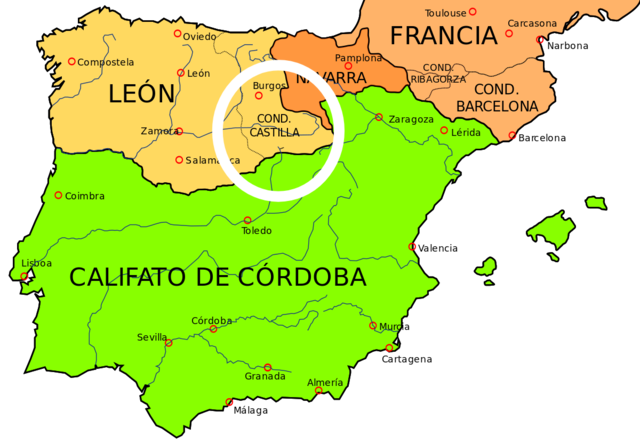 Surge el condado de Castilla