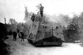 A tank is first deployed on the battlefield