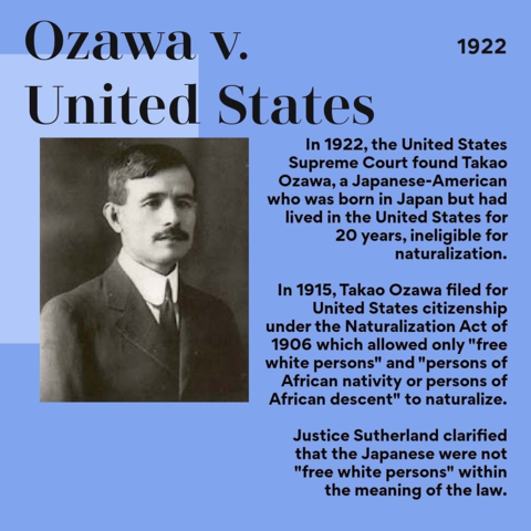 Ozawa v.s The United States