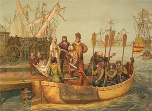 Columbus reaches South America