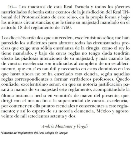 Se crea la Real Escuela de Cirugía y el Jardín Botánico.