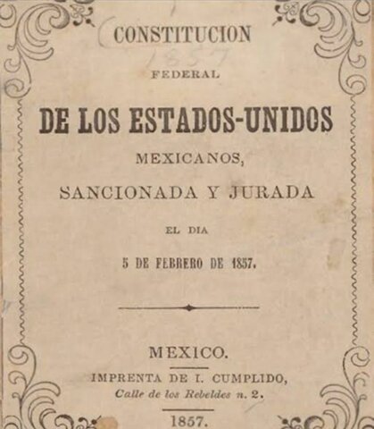 CONSTITUCION FEDERAL DE 1857