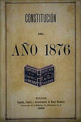 Promulgación de la Constitución de 1876