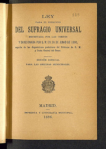 Se reintroduce en España el sufragio universal