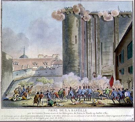 Tearing down of the Bastille