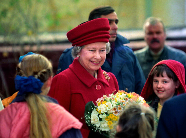 Her first visit to...