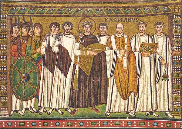 L'empereur Justinien et sa suite