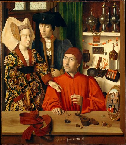 La Boutique d'un orfèvre par Petrus Christus