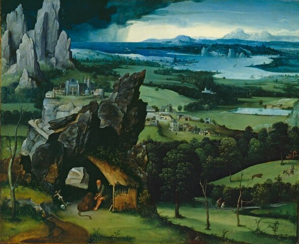 Paysage avec Saint-Jérôme par Joachim Patinir