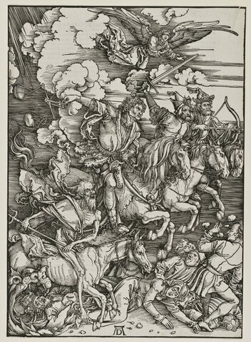 Les Quatre Cavaliers de l'Apocalypse par Albrecht Dürer