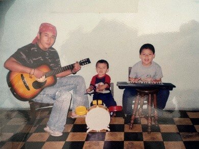 Banda con mis primos