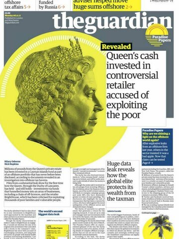 It's relevet that the Queen is inolved on Paradise papers case