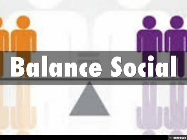 Balance social