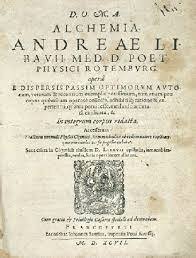 Andreas libavius publica el primer libro de química.
