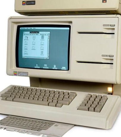 Apple Lisa Computer with the first Graphical User Interface (GUI)
