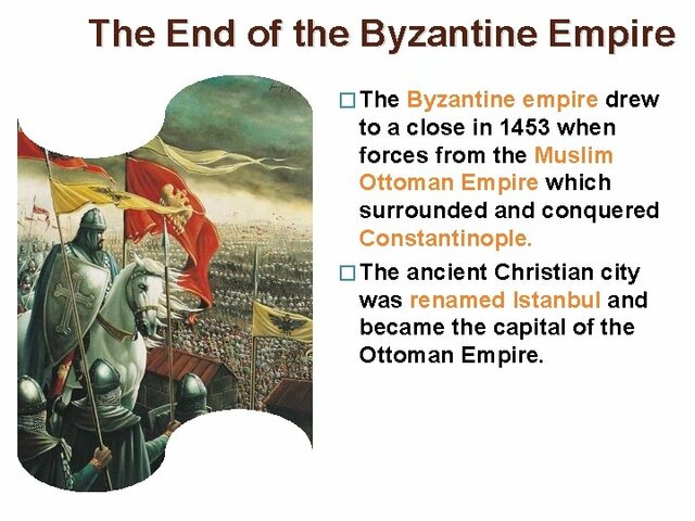 The end of The Byzantine Empire