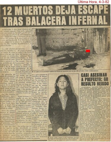 Fuga de senderistas de cárcel de Ayacucho